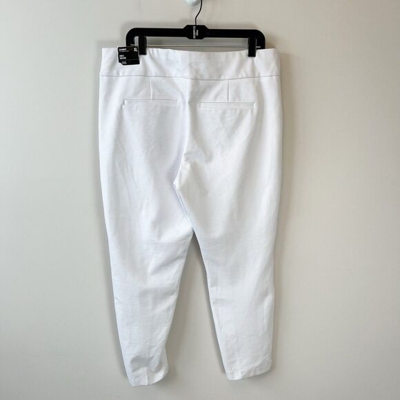 Express Columnist High Waisted Knit Ankle Pants White Women’s Size XL NWT’s - Picture 5 of 15